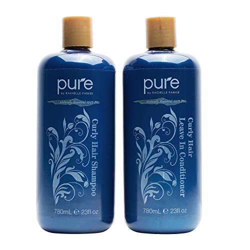 Curly Hair Shampoo and Conditioner Set. Increase Hydration & Gloss. Repairs & Strengthens Hair for Smooth, Bouncy Curls. Sulfate & Paraben Free