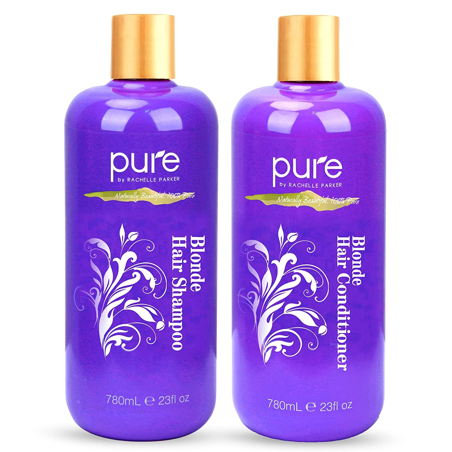 Shampoo and Conditioner Set for Blonde Hair. Gentle, Moisture Renewal, Shampoo Set for Women & Men. Paraben & Sulfate Free.
