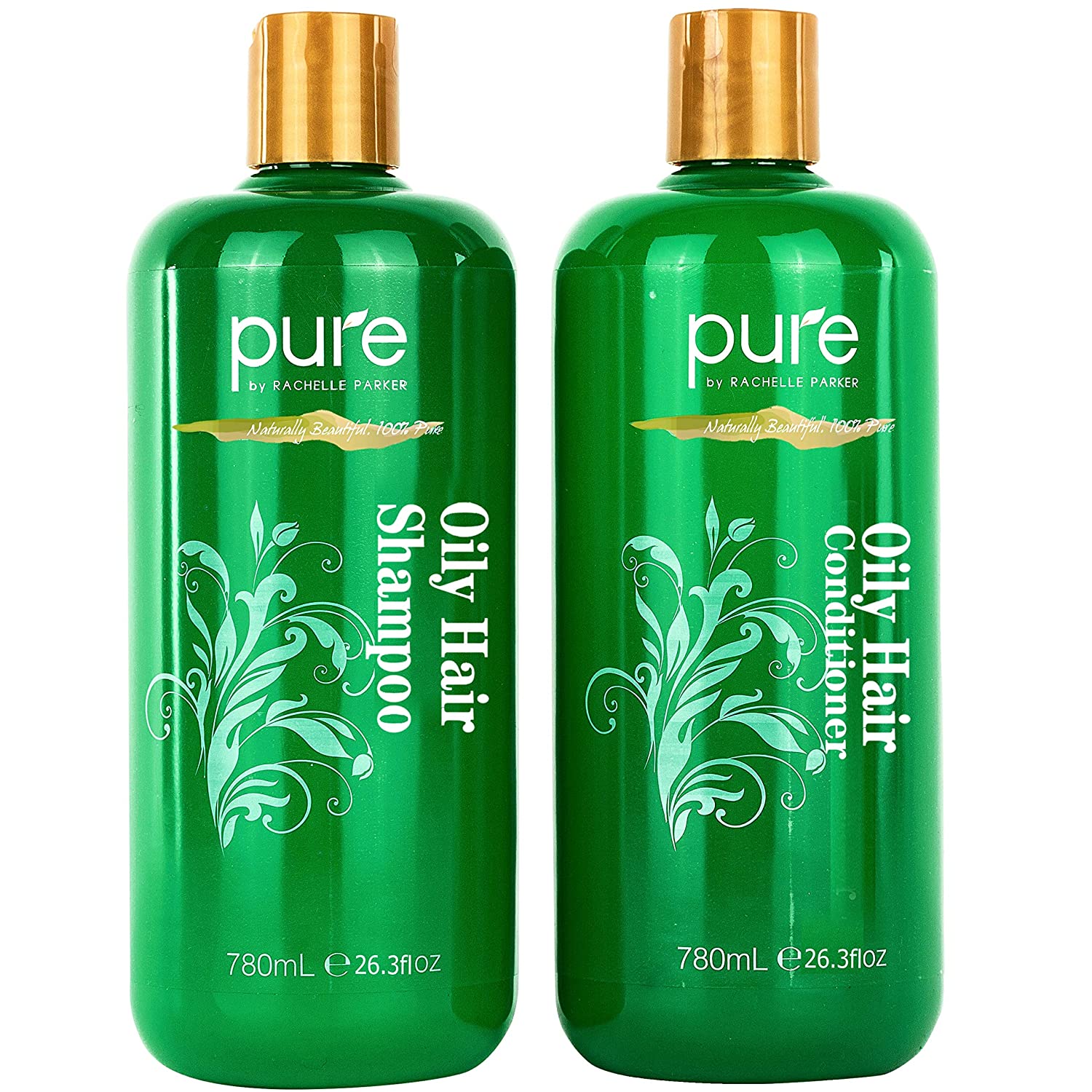 Shampoo & Conditioner Set for Oily Hair. Hair Strengthener & Itchy Scalp Shampoo Treatment.
