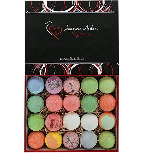 20 HUGE Joanne Arden Organics USA Vegan Bath Bombs Kit- Lush Spa Fizzies-Best Gift Ideas, Lush Bath Bombs Gift Set for Men Women & Kids! - ardenorganics.com